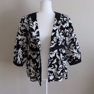 Bob Mackie Black and White Pattern Blazer